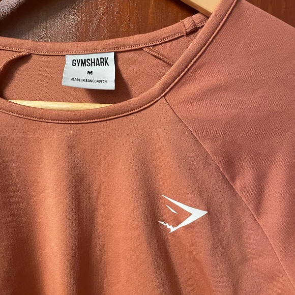 Gymshark Cropped Longsleeve Workout Top Size M - Picture 2 of 3